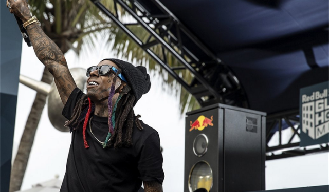 Lil Wayne Hits Red Bull Guest House Pool Party
