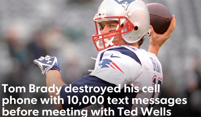Tom Brady’s Samsung Cell Phone Destruction Inflates Deflategate